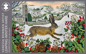 Jigsaw – Leaping Winter Hare