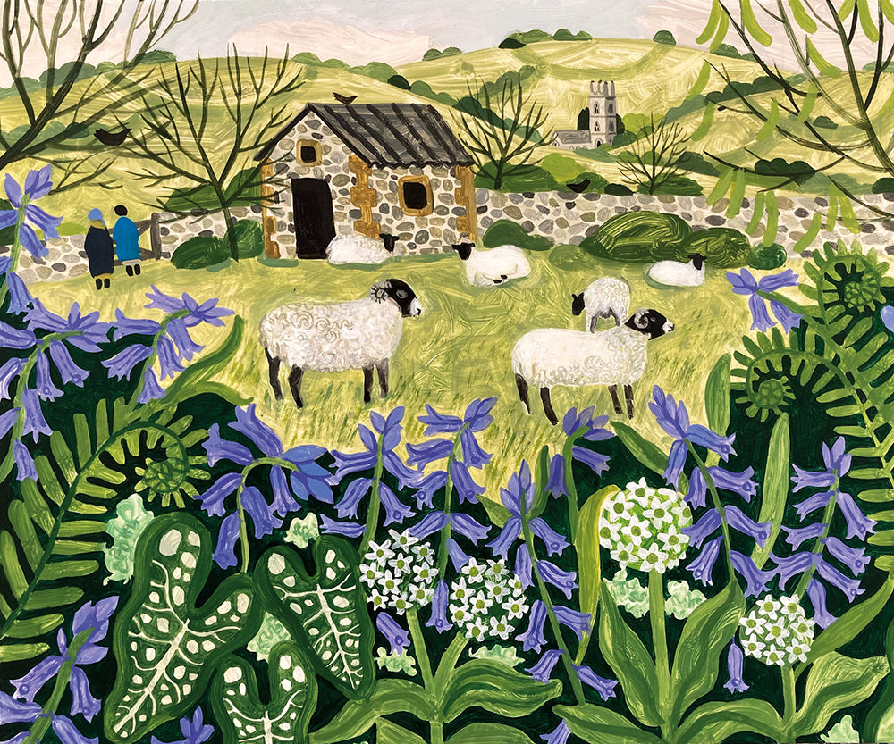 Sheep and Bluebells